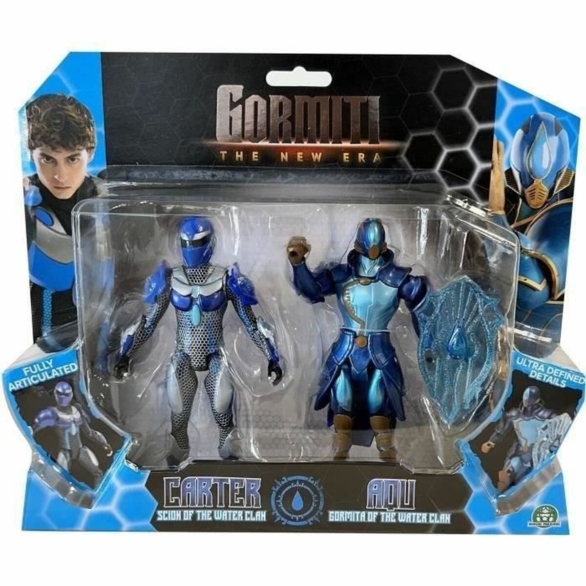 Playset Gormiti Scion and Gormiti associated with Water - Carter and Aqu 15 cm - Jucarii si jocuri, Păpuși și figurine
