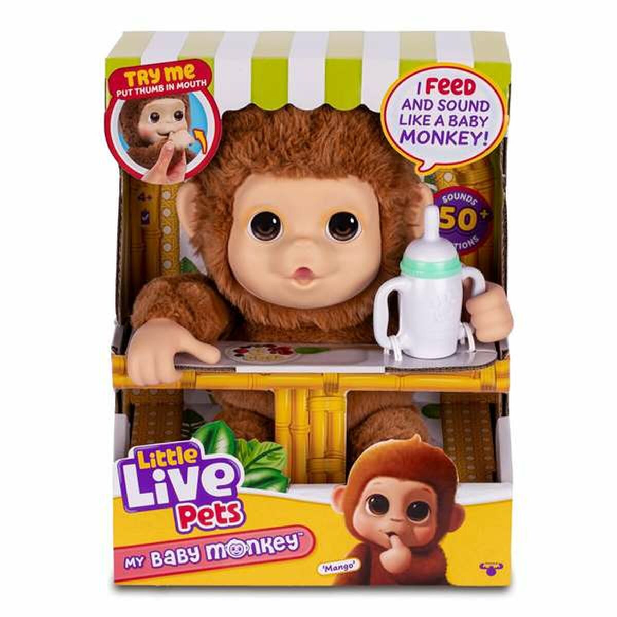 Animal de Companie Interactiv Famosa My Baby Monkey Little Live Pets - Jucarii si jocuri, Jucării electronice