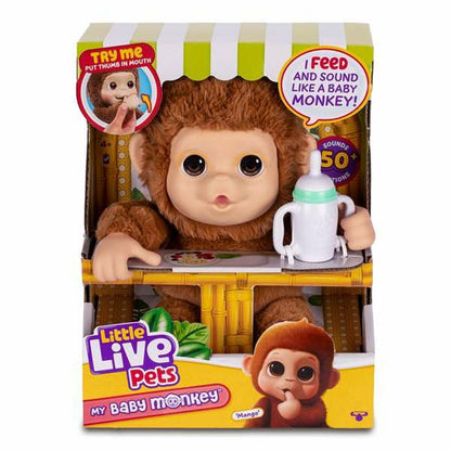 Animal de Companie Interactiv Famosa My Baby Monkey Little Live Pets - Jucarii si jocuri, Jucării electronice