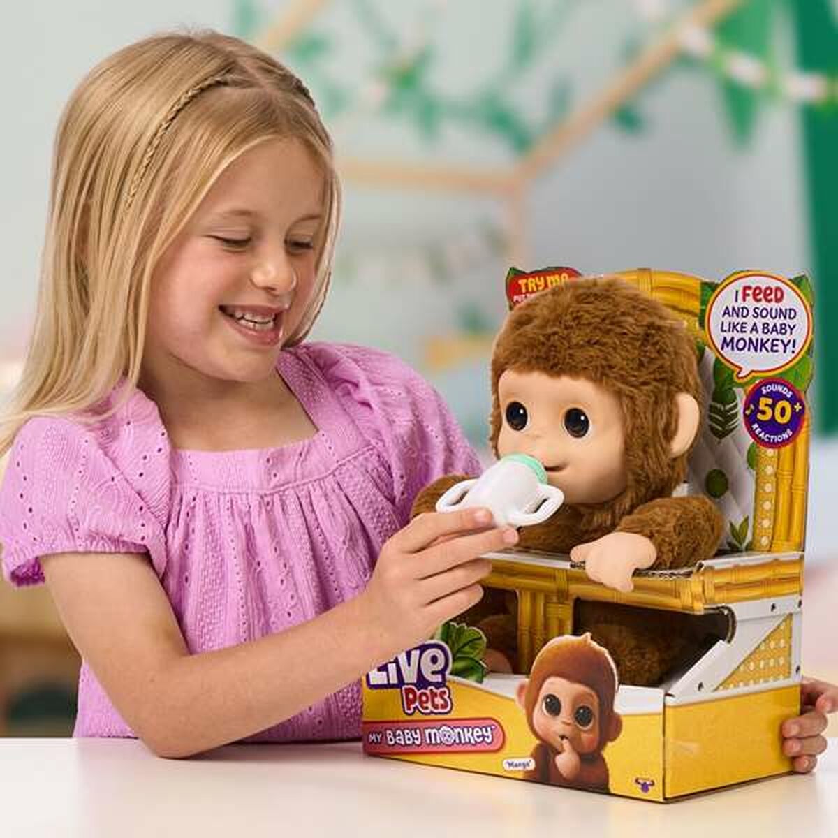 Animal de Companie Interactiv Famosa My Baby Monkey Little Live Pets - Jucarii si jocuri, Jucării electronice