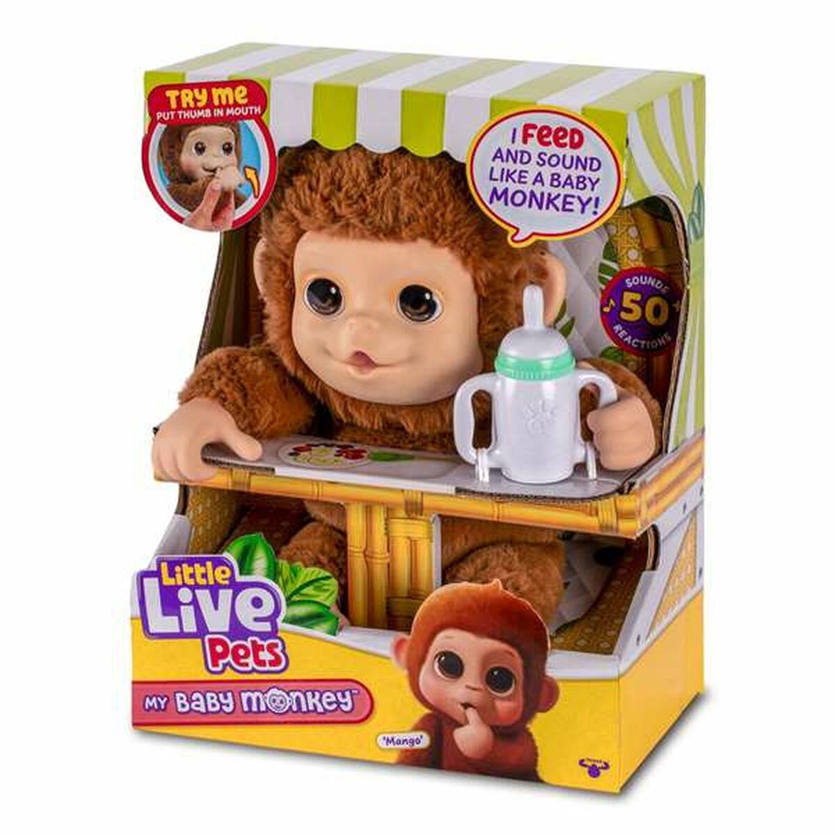 Animal de Companie Interactiv Famosa My Baby Monkey Little Live Pets - Jucarii si jocuri, Jucării electronice