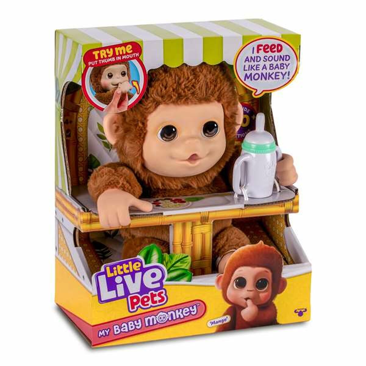 Animal de Companie Interactiv Famosa My Baby Monkey Little Live Pets - Jucarii si jocuri, Jucării electronice