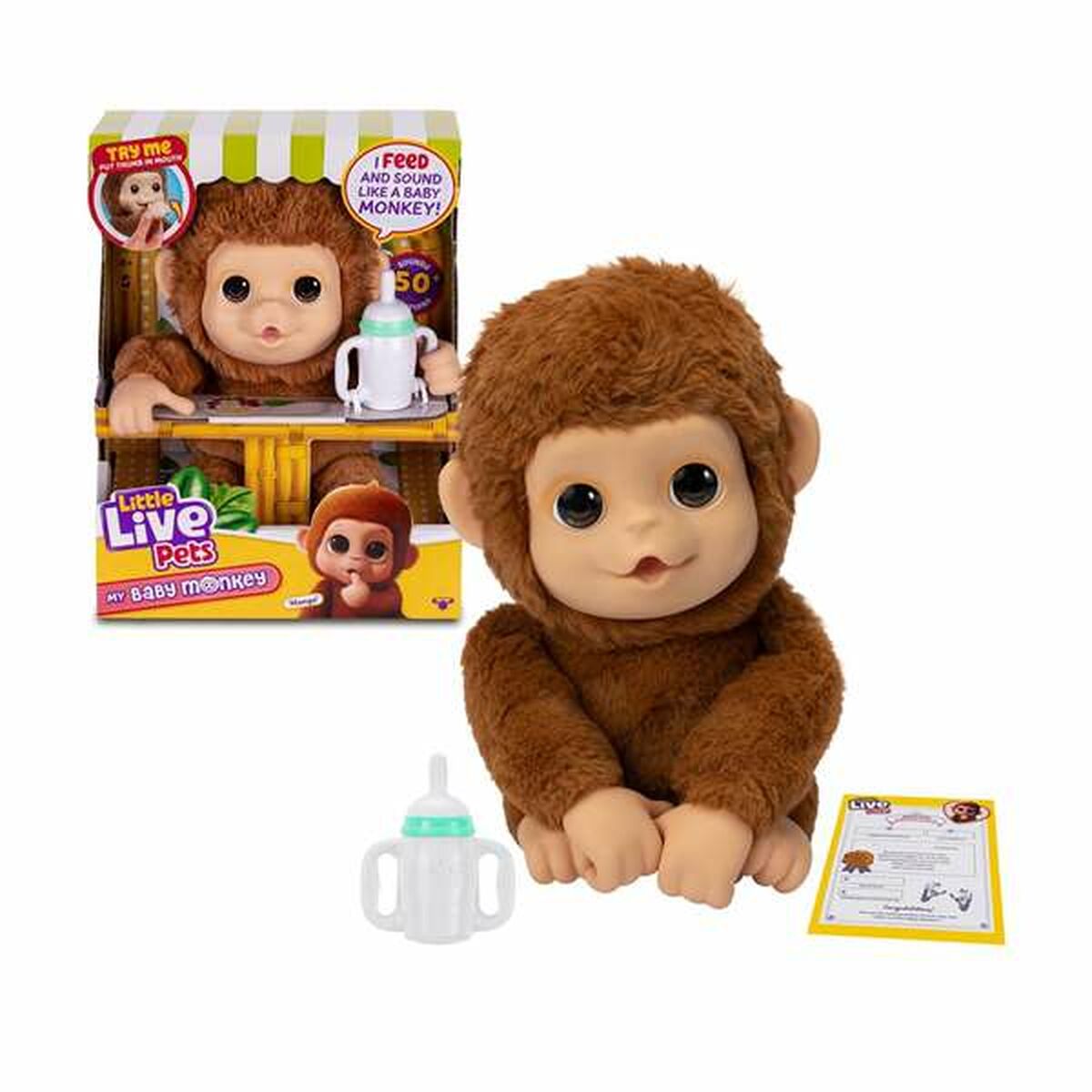 Animal de Companie Interactiv Famosa My Baby Monkey Little Live Pets - Jucarii si jocuri, Jucării electronice