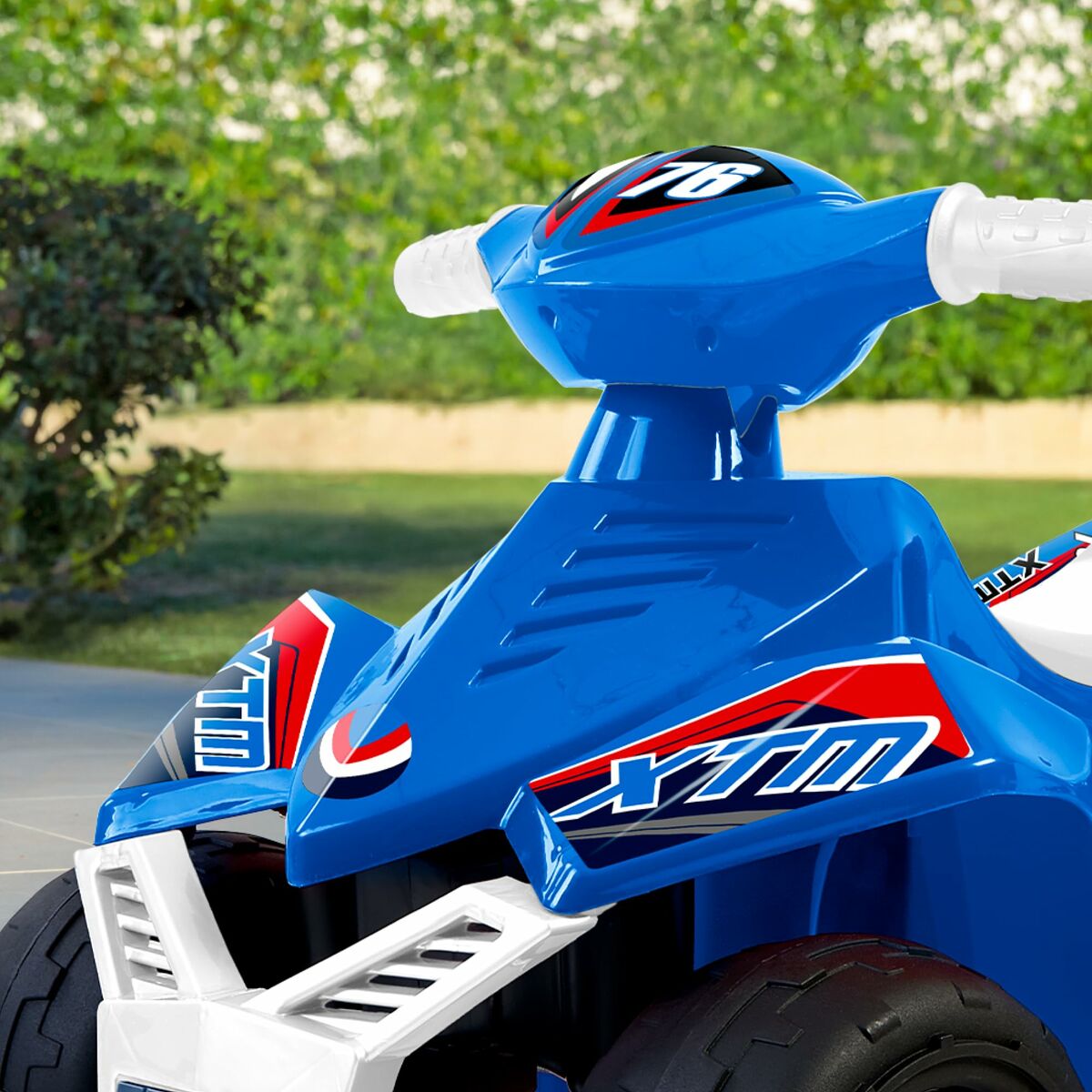 ATV electric Quad Feber Racy Albastru - Jucarii si jocuri, În aer liber și sport