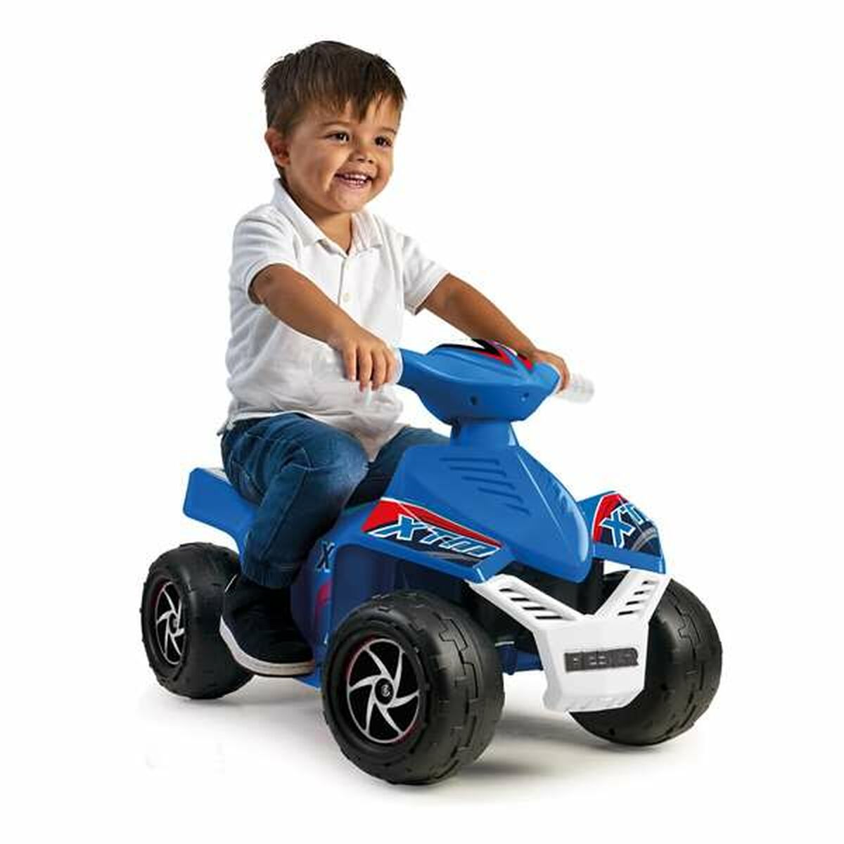 ATV electric Quad Feber Racy Albastru - Jucarii si jocuri, În aer liber și sport