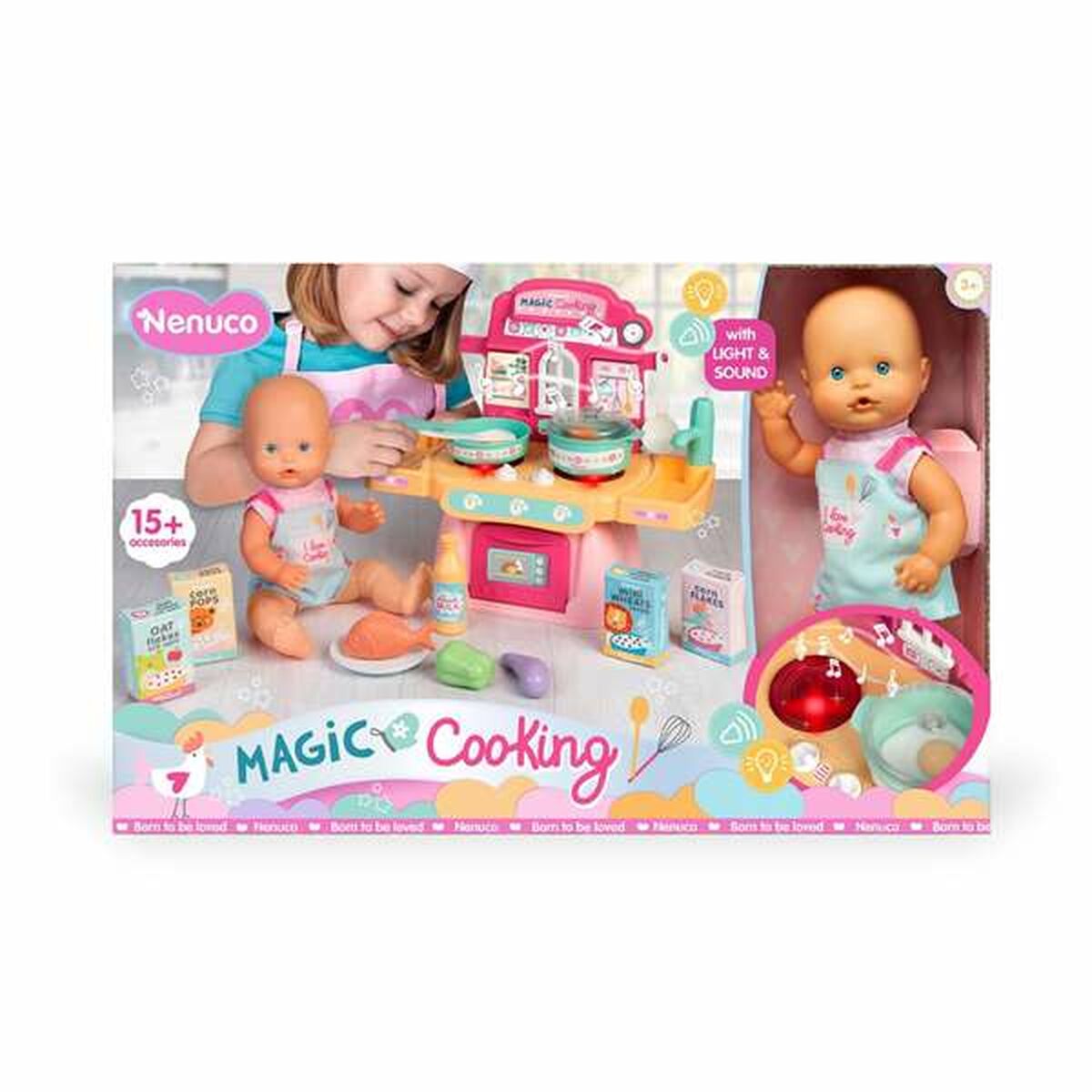 Păpușă bebeluș Famosa Magic Cooking 30 cm - Jucarii si jocuri, Păpuși și accesorii