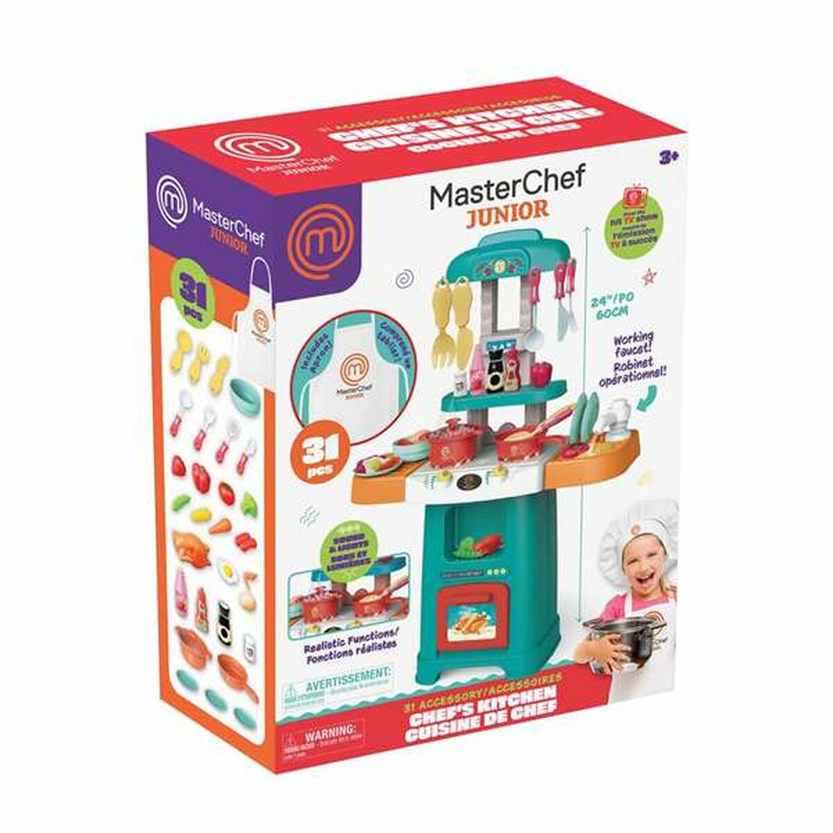 Bucătărie de Jucărie Famosa MasterChef 61 cm - Jucarii si jocuri, Imitații de jocuri