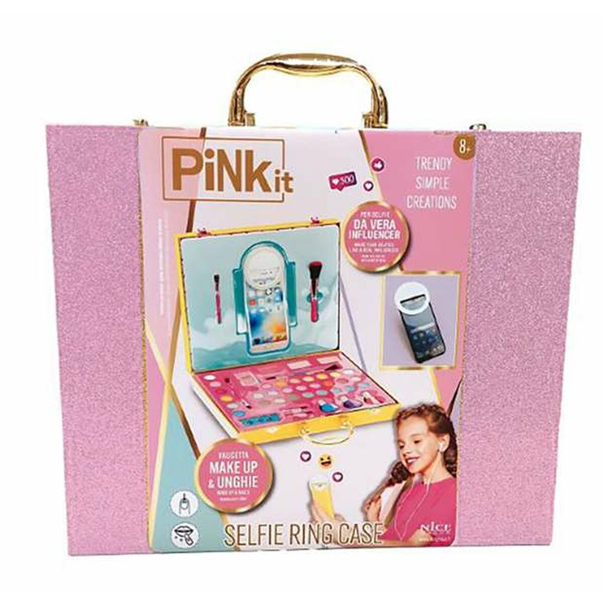 Set de Machiaj pentru Copii Pink It Selfie - Jucarii si jocuri, Costume și accesorii