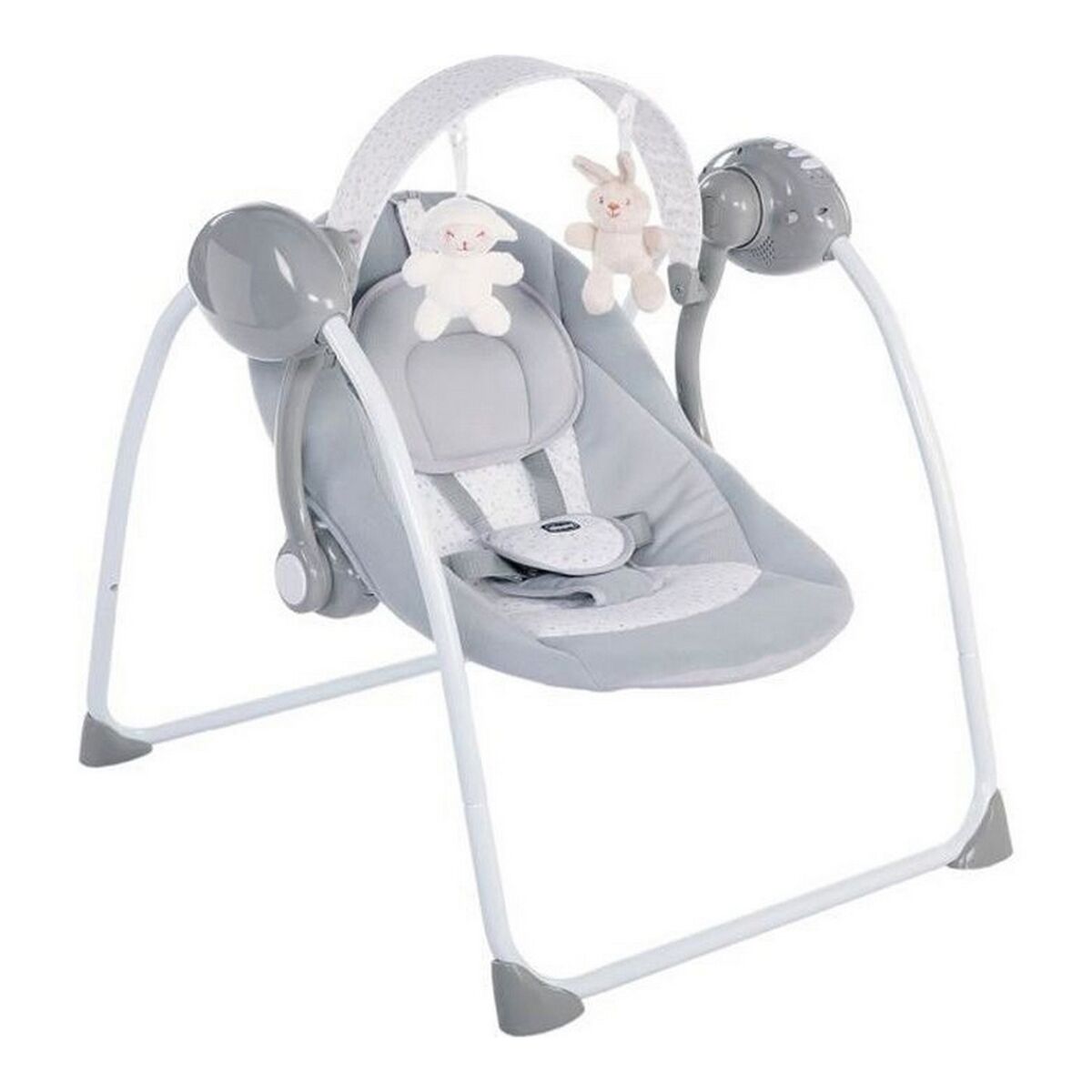 Scaun Balansoar Chicco Relax & Play Swing Gri Alb - Bebelus, Activitate și divertisment