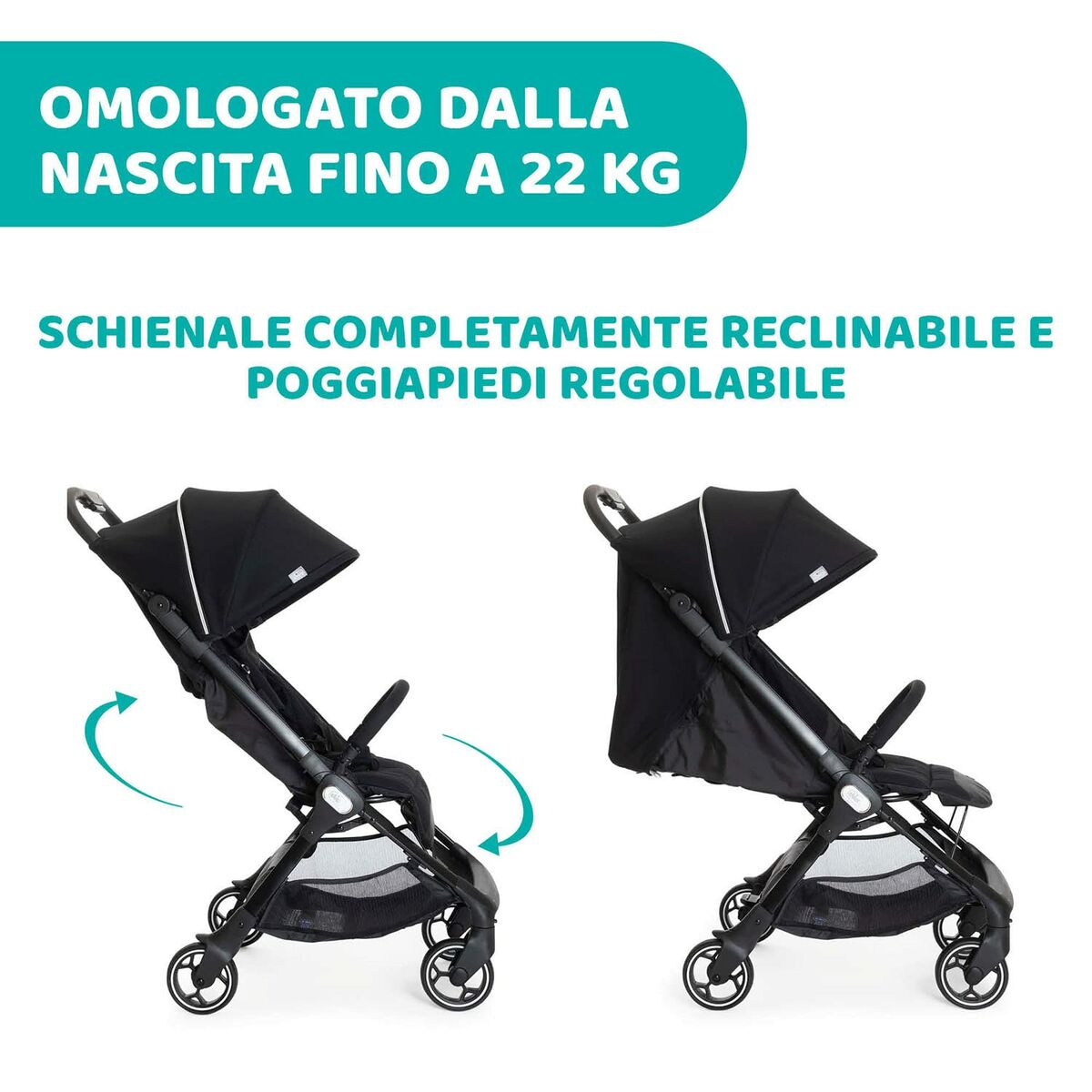 Cărucior de plimbat bebe Chicco Negru - Bebelus, Cărucioare, scaune și accesorii