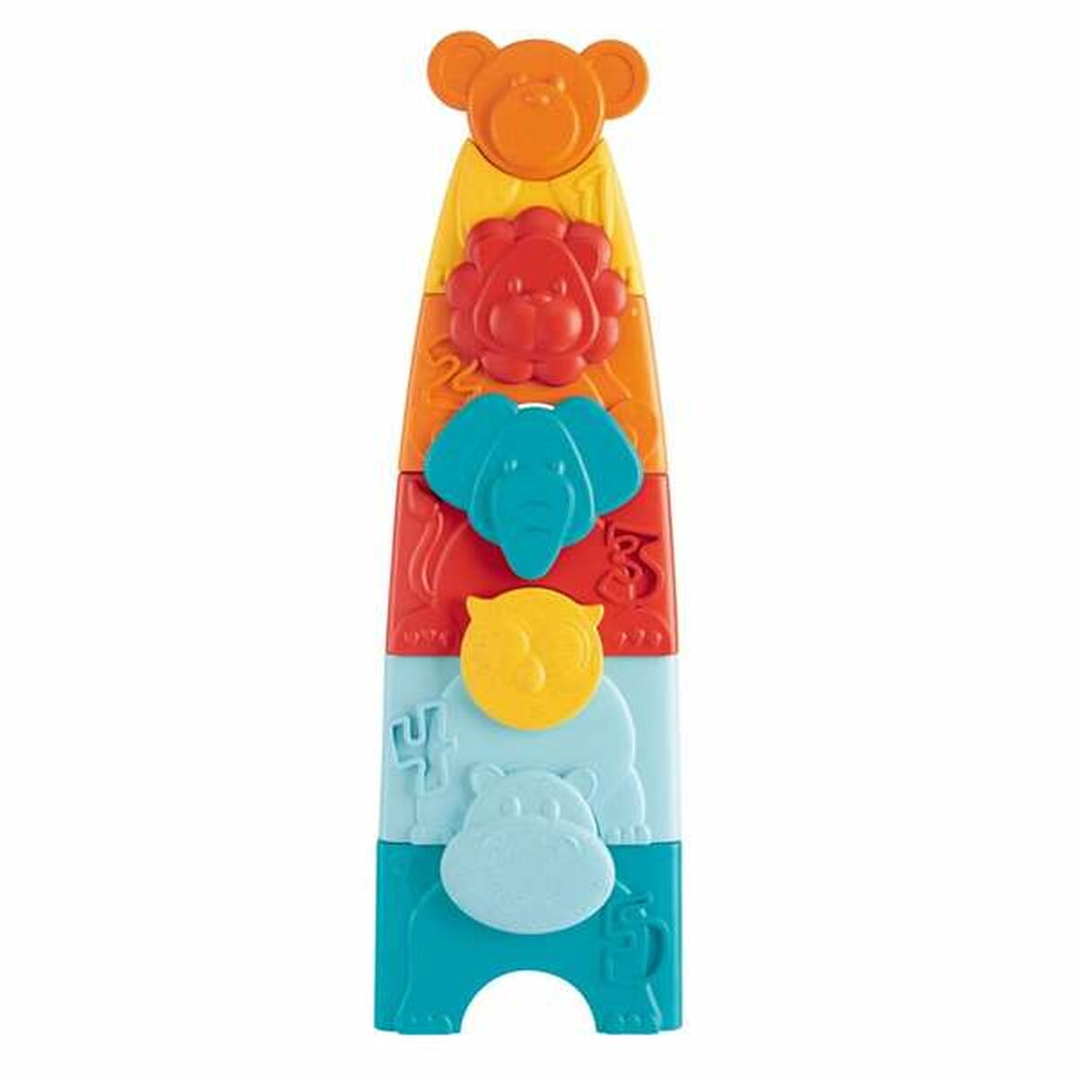 Blocuri Stivuibile Chicco eco+ Turn animale - Bebelus, Jucăriile copilăriei timpurii