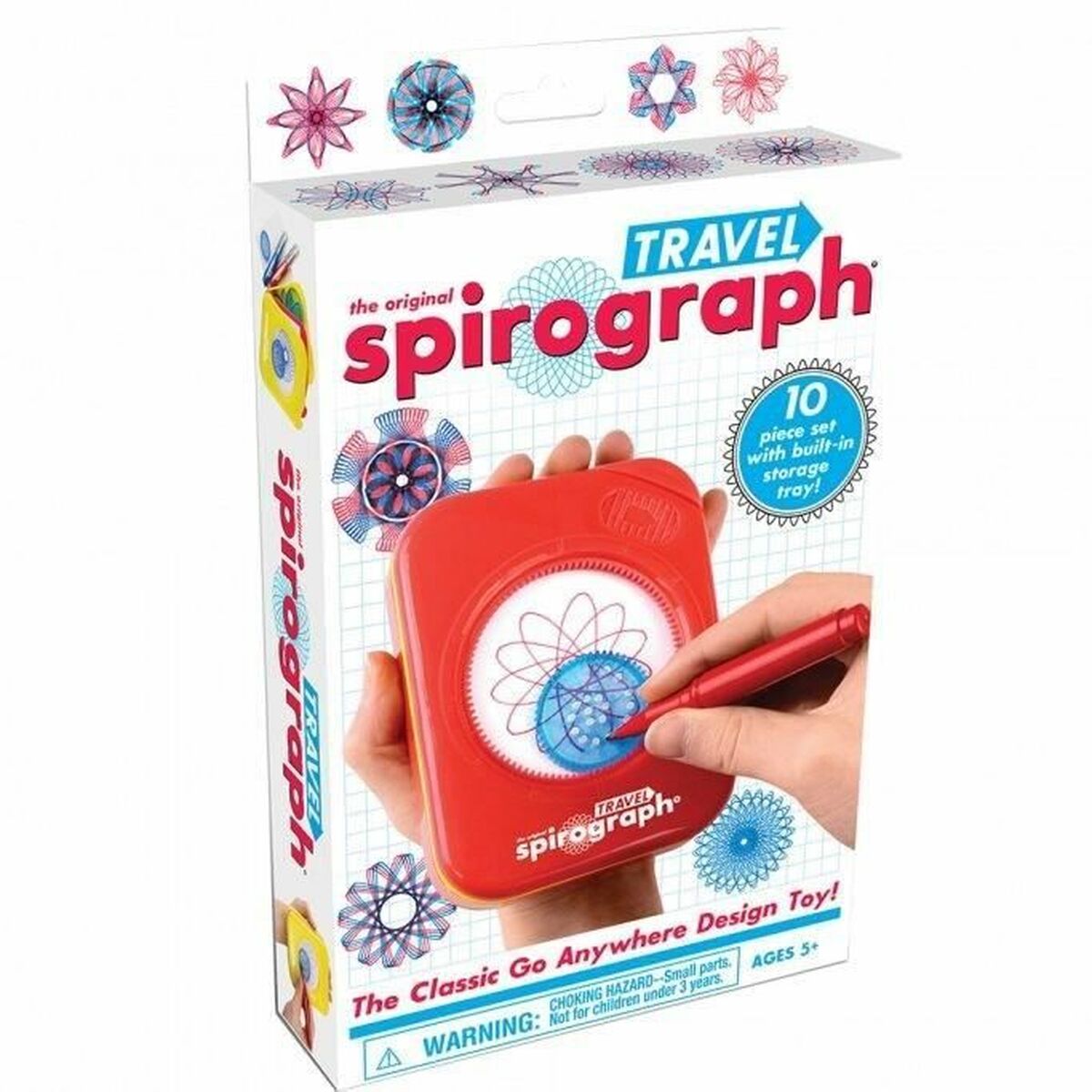 Set pentru desen Spirograph Silverlit travel Multicolor 10 Piese - Jucarii si jocuri, Activități creative