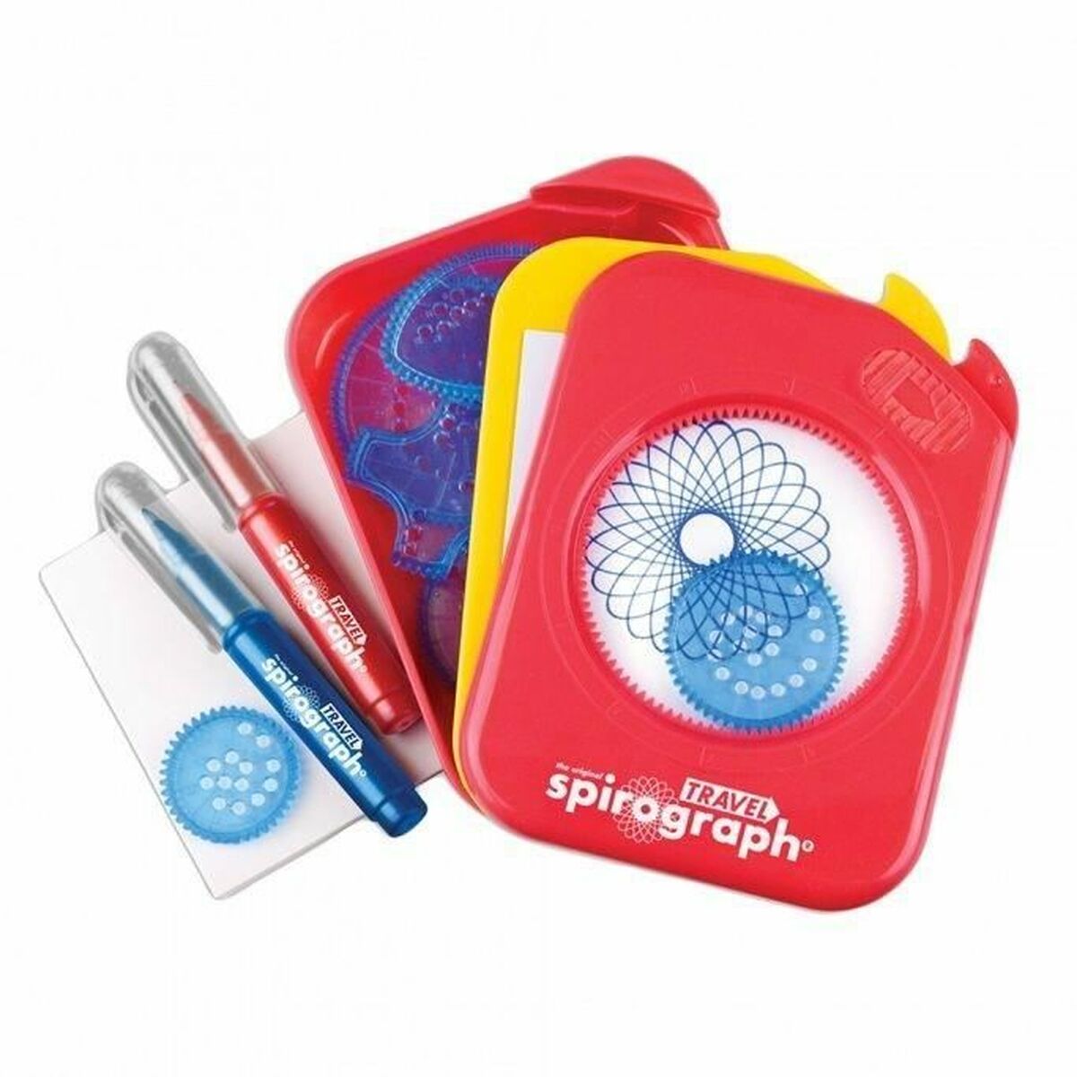 Set pentru desen Spirograph Silverlit travel Multicolor 10 Piese - Jucarii si jocuri, Activități creative