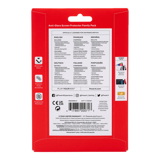 Folie de Ecran pentru Nintendo Switch Powera NSAC0006-02 - Electronică, Joc video