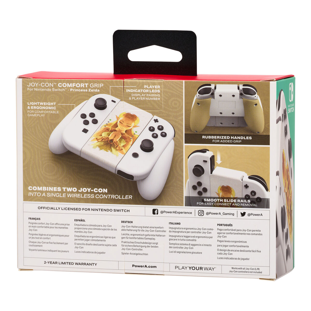 Telecomandă Jocuri Gaming Powera NSAC0059-01 Nintendo Switch Alb/Argintiu - Electronică, Joc video