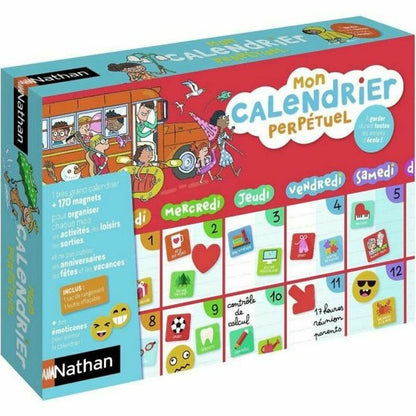 Joc de Masă Nathan My Perpetual Magnetic Calendar (FR) - Jucarii si jocuri, Jocuri și accesorii