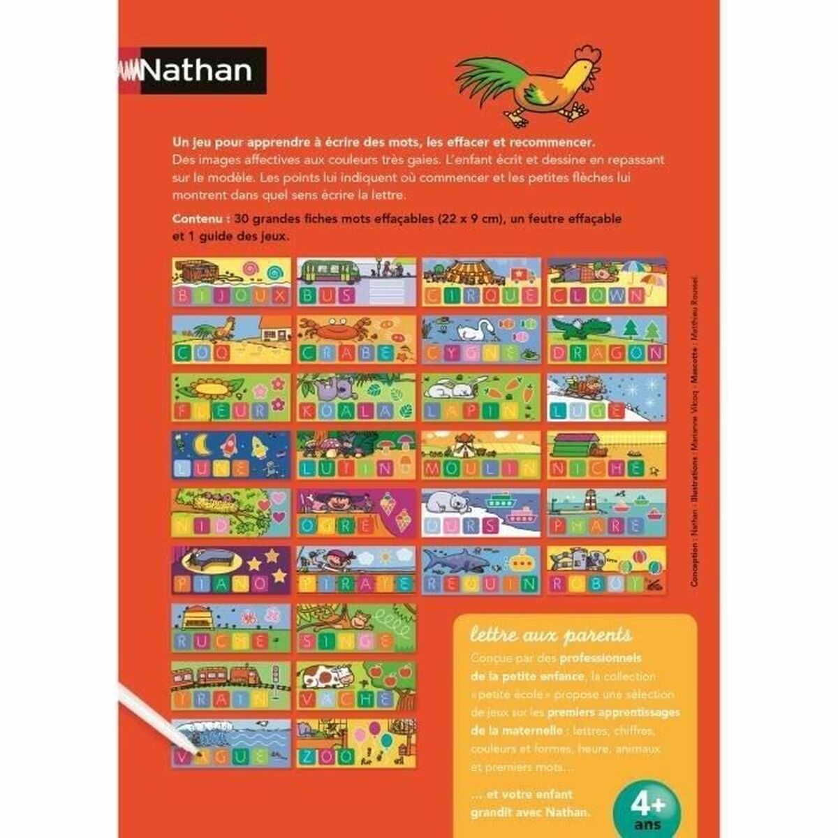 Joc Educație pentru Copii Nathan I Write the Words (Franceză) (FR) - Jucarii si jocuri, Jocuri și accesorii