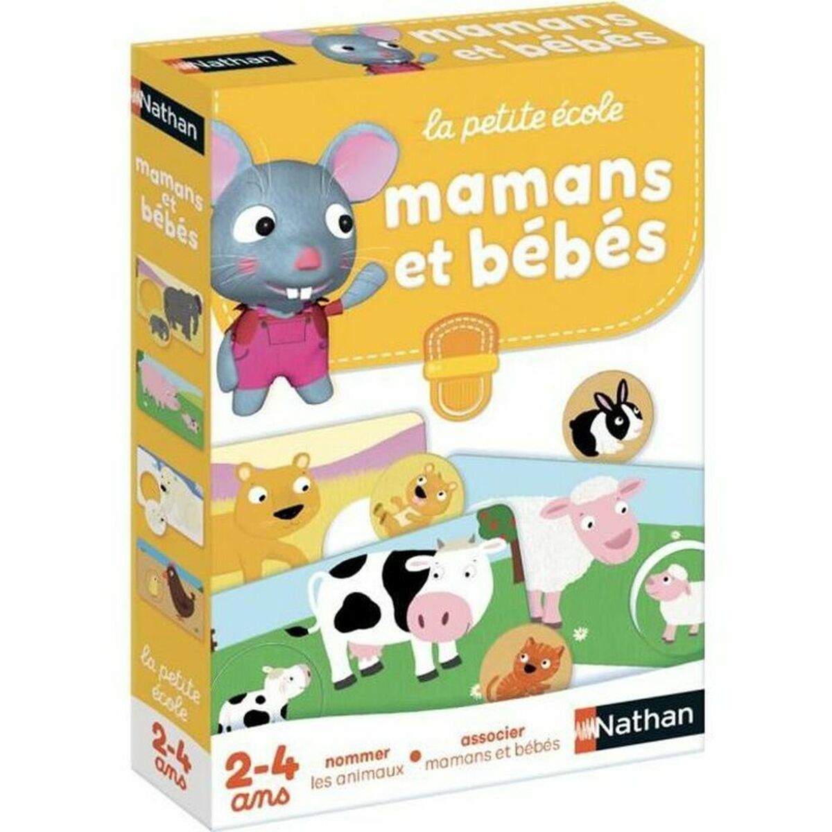 Joc de Masă Nathan Moms and Babies (FR) Multicolor (Franceză) - Jucarii si jocuri, Jocuri și accesorii