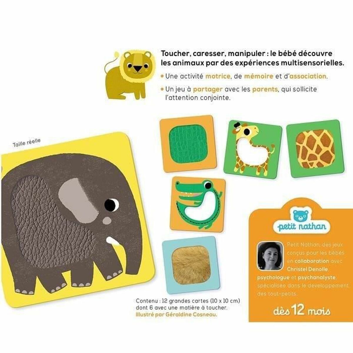 Joc de Masă Nathan Animals to Touch (FR) - Jucarii si jocuri, Jocuri și accesorii