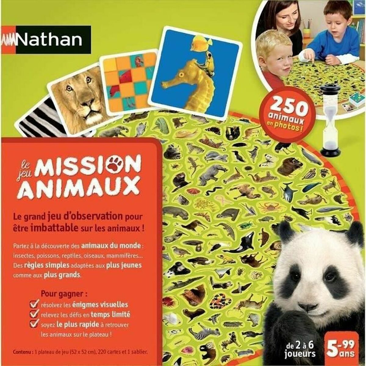 Joc de Masă Nathan Mission animaux (FR) - Jucarii si jocuri, Jocuri și accesorii