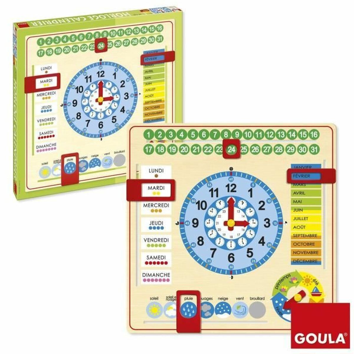 Joc Educativ Goula Calendar clock - Jucarii si jocuri, Jocuri și accesorii