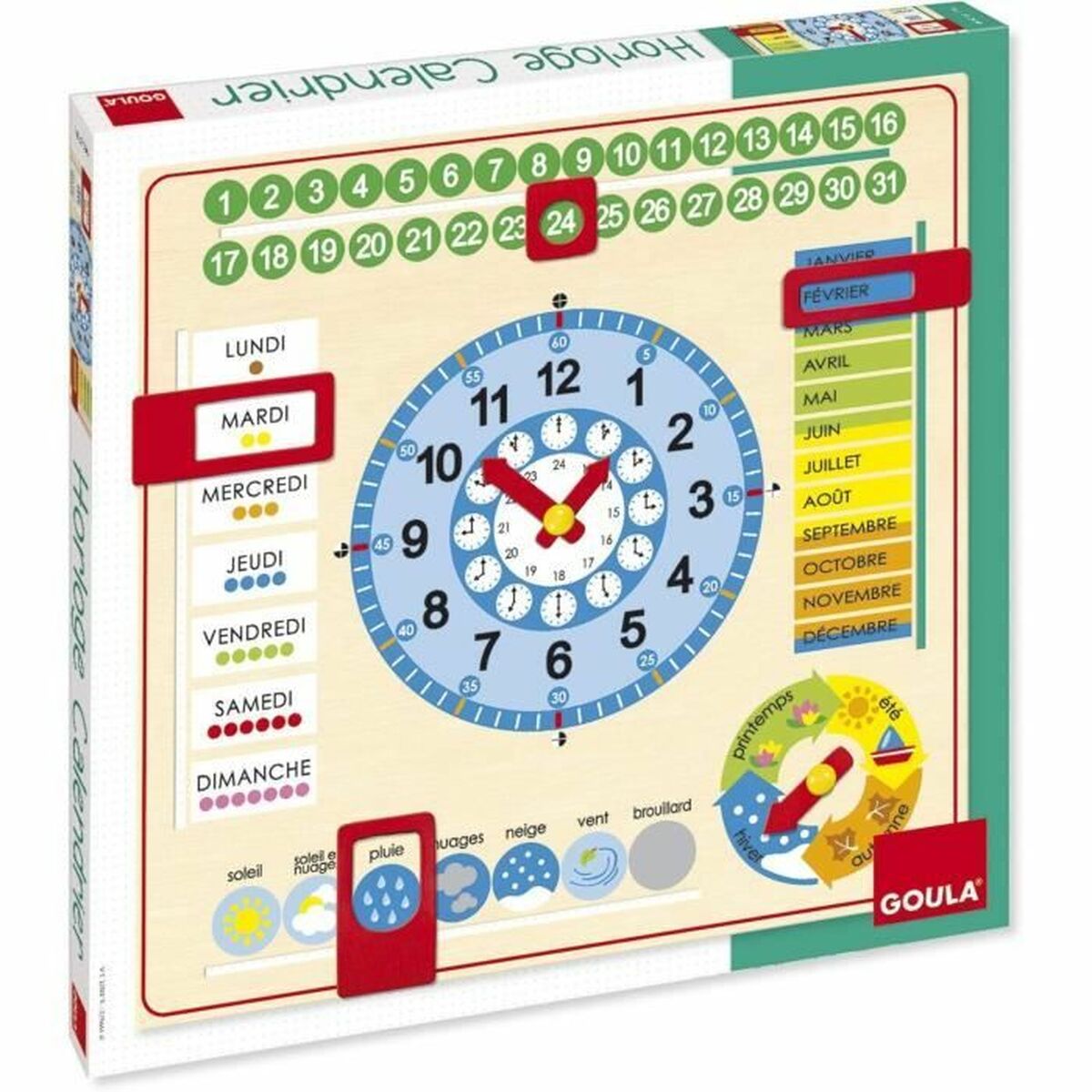 Joc Educativ Goula Calendar clock - Jucarii si jocuri, Jocuri și accesorii