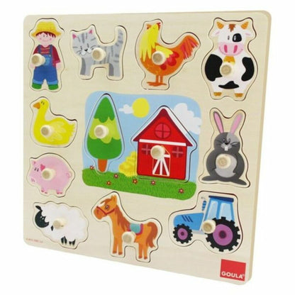 Puzzle pentru Copii din Lemn Goula 53025 (12 pcs) - Jucarii si jocuri, Puzzle-uri și puzzle-uri