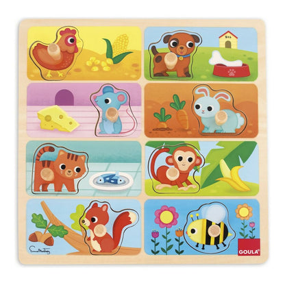 Puzzle pentru Copii din Lemn Goula My Favourite Food Lemn - Jucarii si jocuri, Puzzle-uri și puzzle-uri