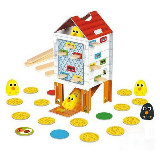 Joc de Îndemânare pentru Bebeluși HAPPY CHICKEN Goula 53170 - Bebelus, Jucăriile copilăriei timpurii
