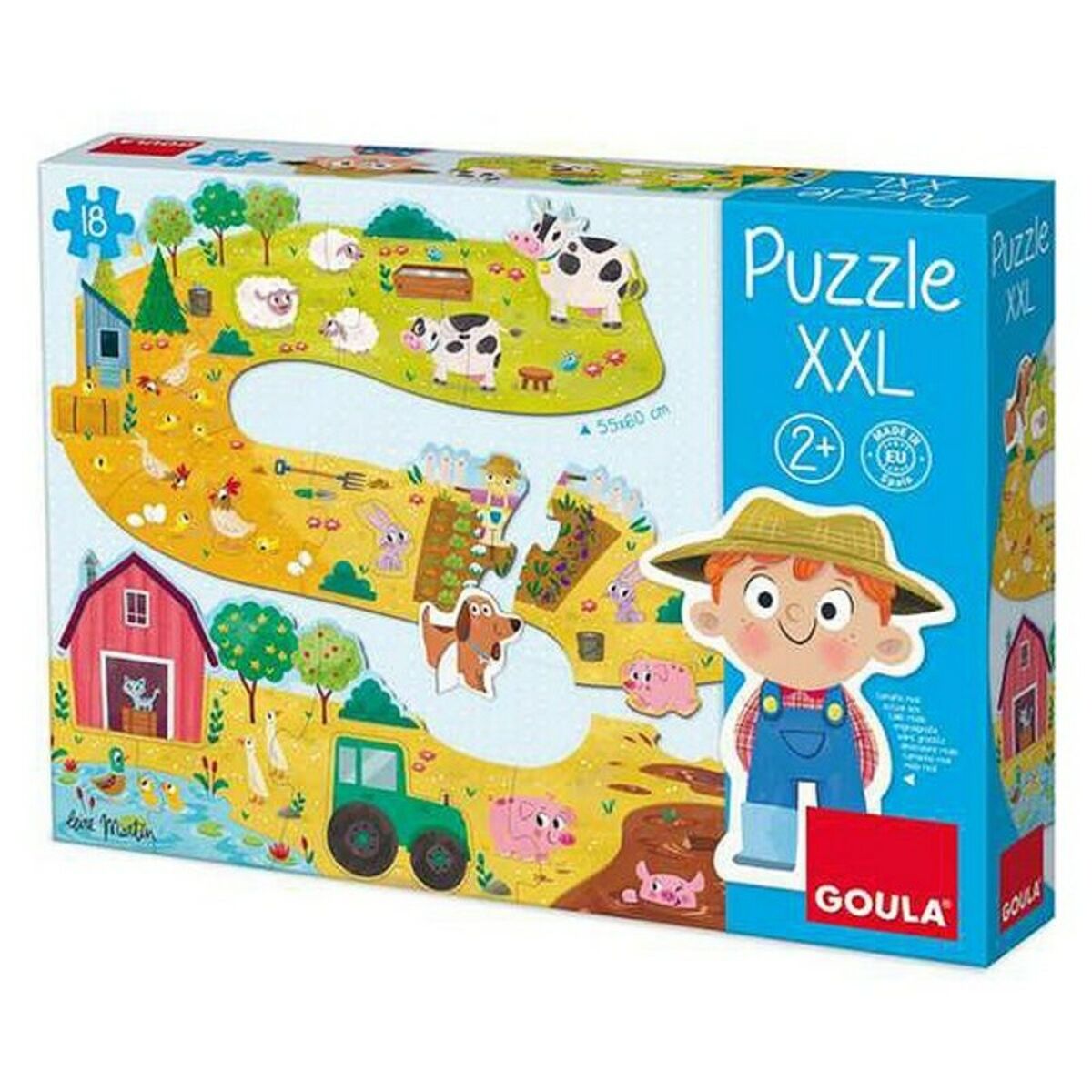 Ferma Puzzle pentru Bebeluși XXL Goula 53176 (17 pcs) - Bebelus, Jucăriile copilăriei timpurii