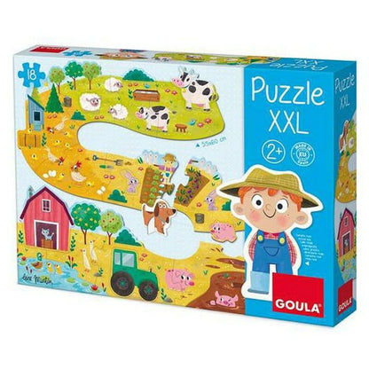 Ferma Puzzle pentru Bebeluși XXL Goula 53176 (17 pcs) - Bebelus, Jucăriile copilăriei timpurii