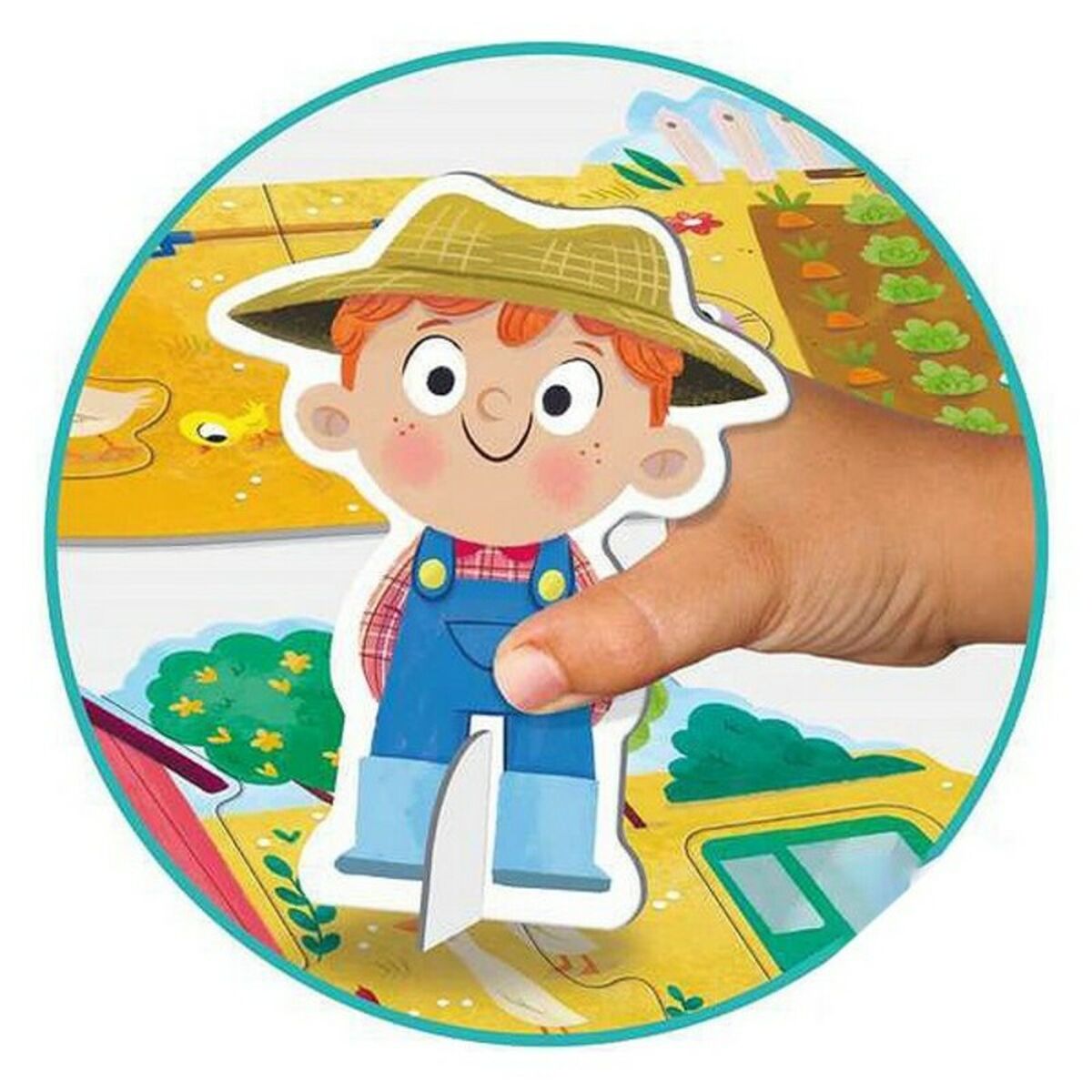Ferma Puzzle pentru Bebeluși XXL Goula 53176 (17 pcs) - Bebelus, Jucăriile copilăriei timpurii