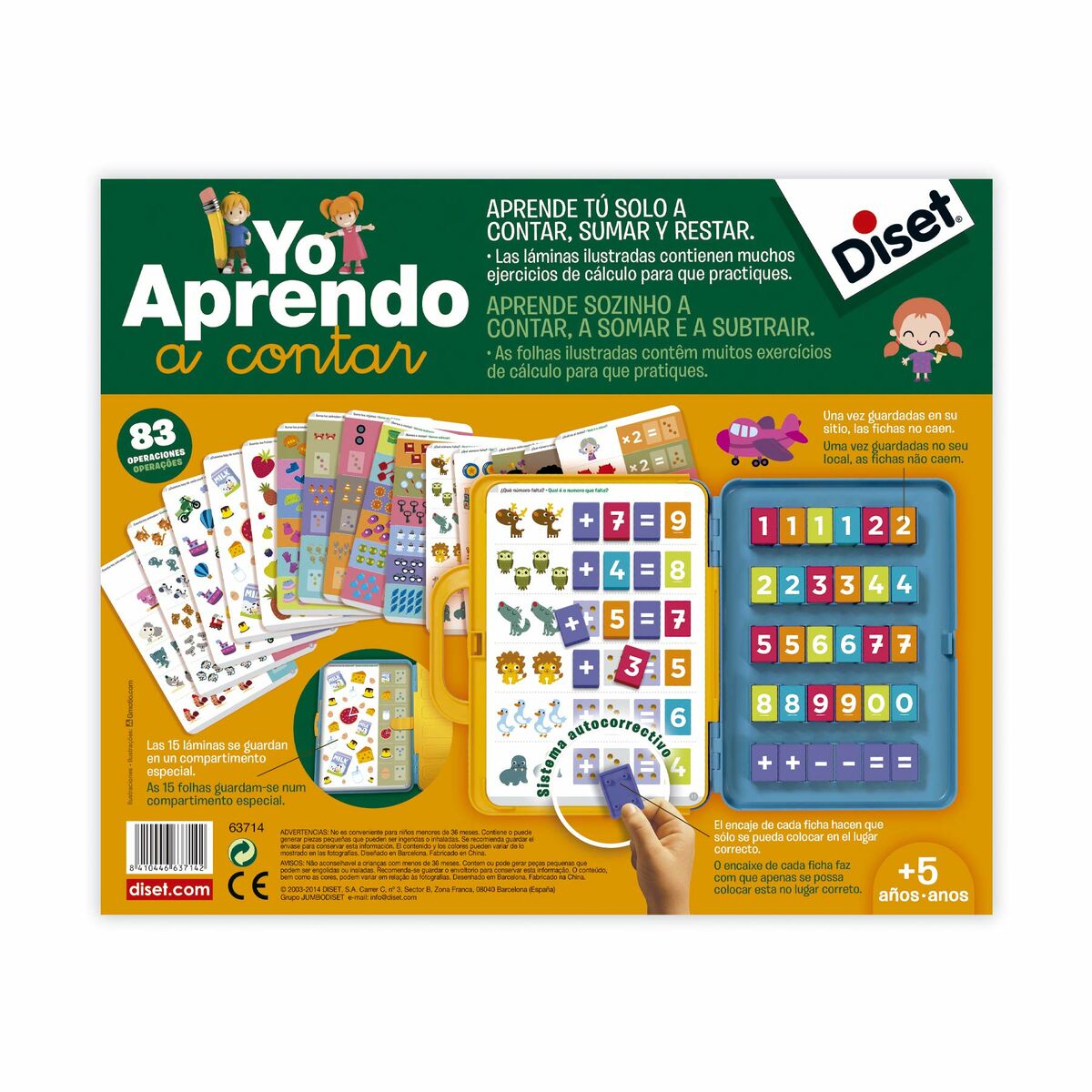 Joc Educativ Diset 63752 Joc Învăț Adunarea și Scăderea - Jucarii si jocuri, Jocuri și accesorii