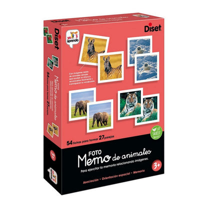 Joc Educativ Diset Memo Photo Animales 54 Piese - Jucarii si jocuri, Jocuri și accesorii