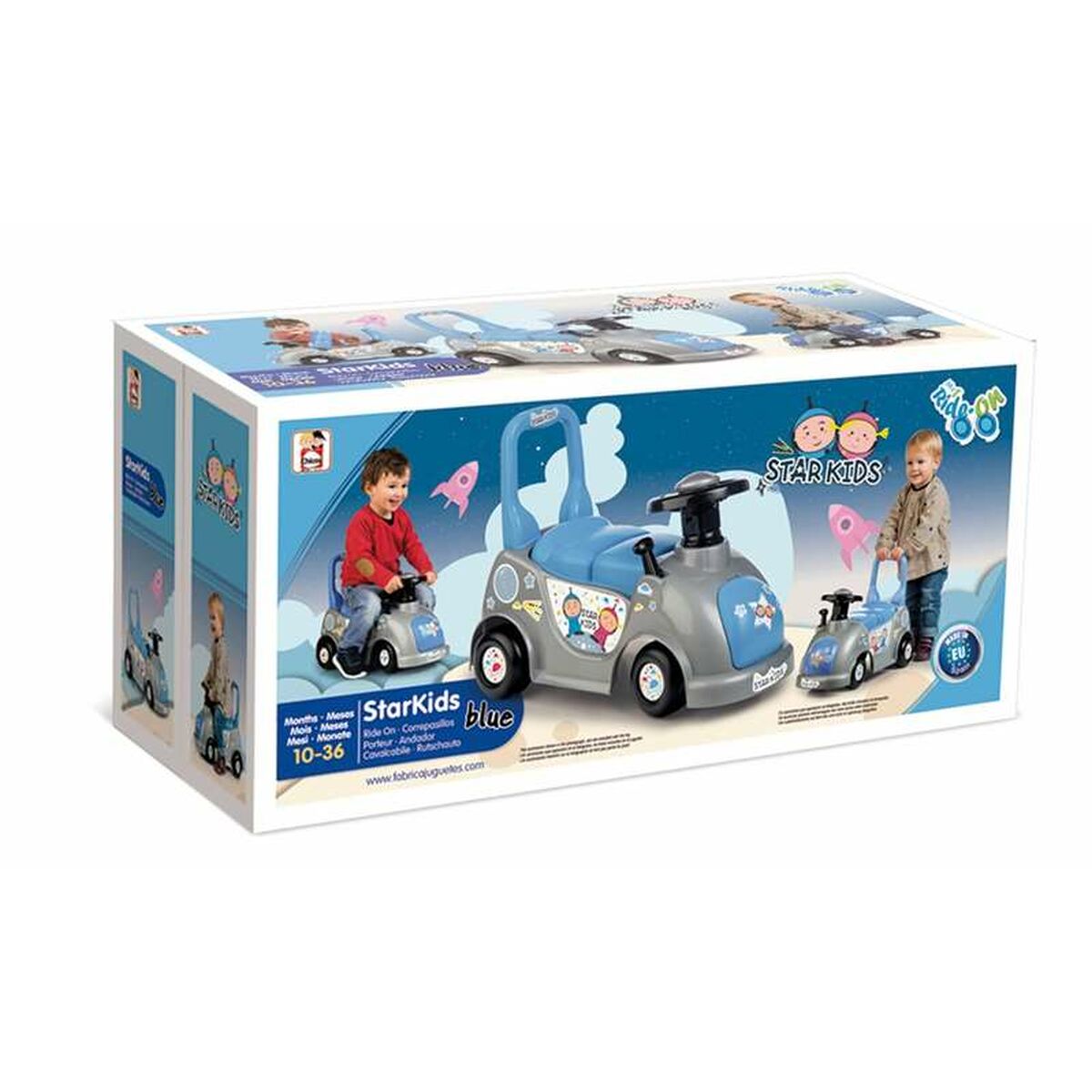 Mașină-Premergător Chicos Star Kids Albastru 126 x 54 x 38 cm - Jucarii si jocuri, În aer liber și sport