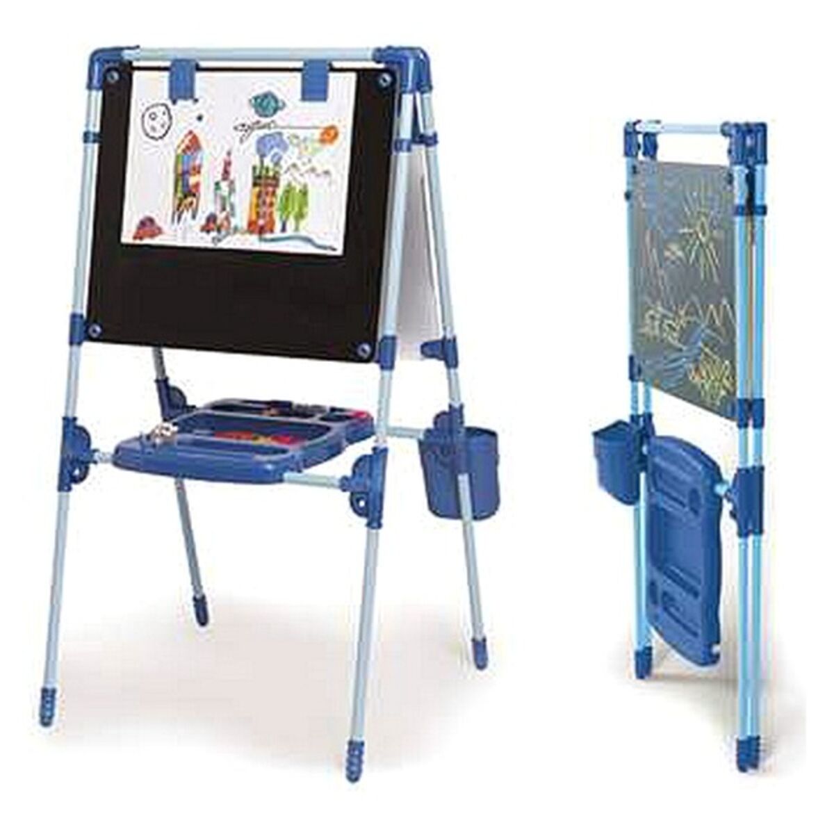 Tablă 2 în 1 Chicos (63 x 60 x 120 cm) 63 x 60 x 120 cm (64 pcs) - Jucarii si jocuri, Activități creative
