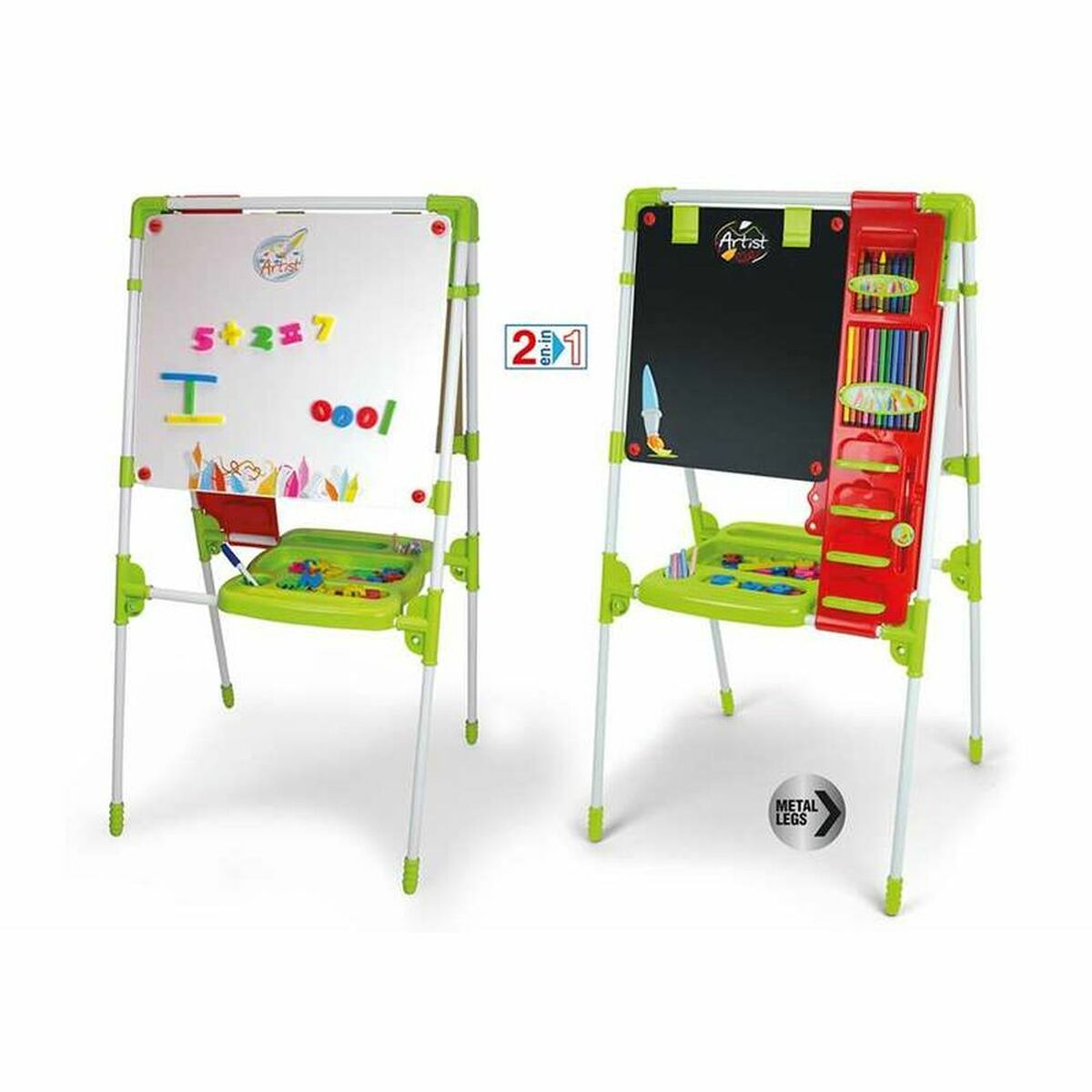 Tablă 2 în 1 Chicos 63 x 60 x 120 cm Pliabil - Jucarii si jocuri, Activități creative