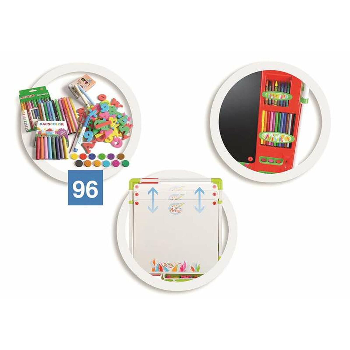 Tablă 2 în 1 Chicos 63 x 60 x 120 cm Pliabil - Jucarii si jocuri, Activități creative