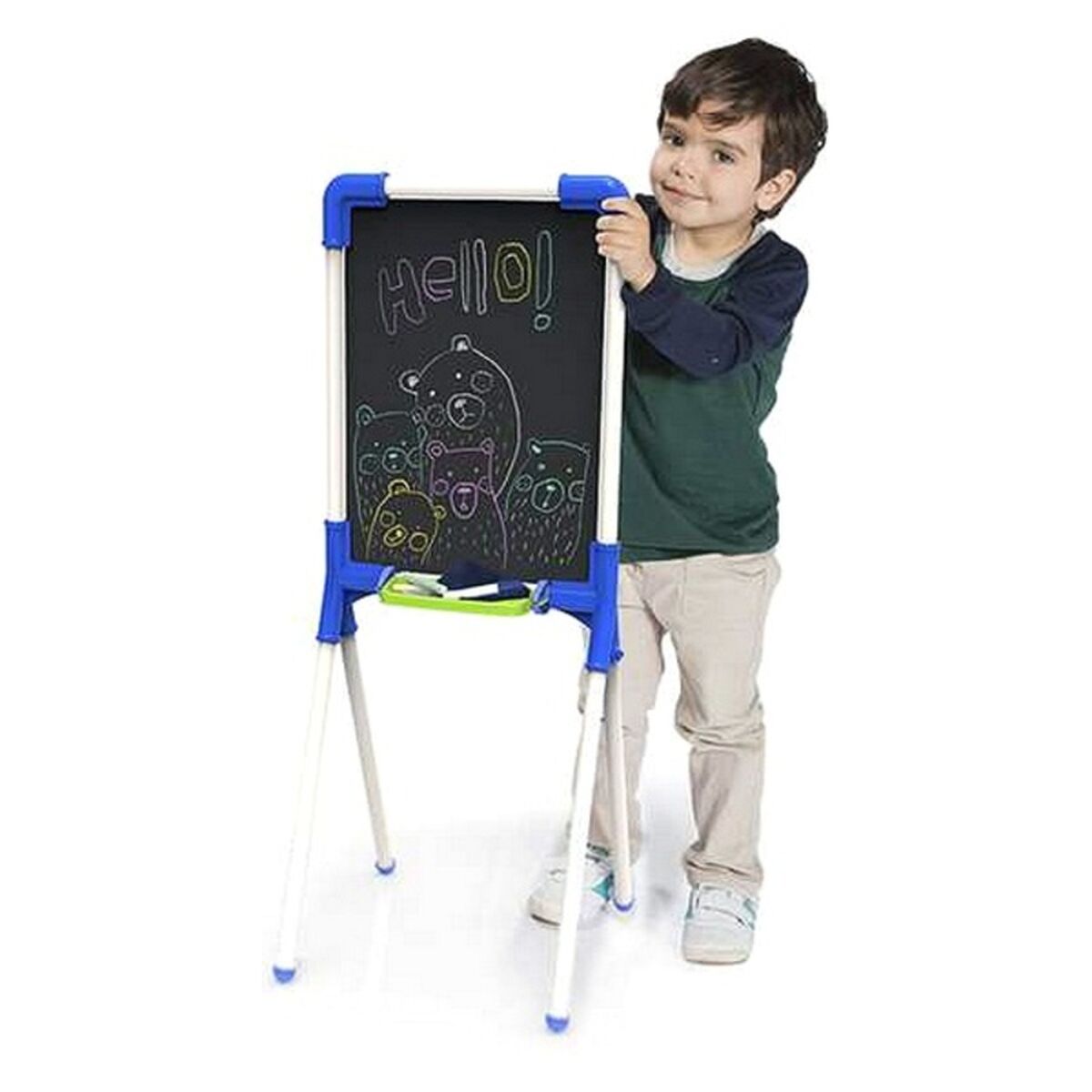 Tablă 2 în 1 Chicos Paint & Learn (37 x 32 x 85 cm) - Jucarii si jocuri, Activități creative