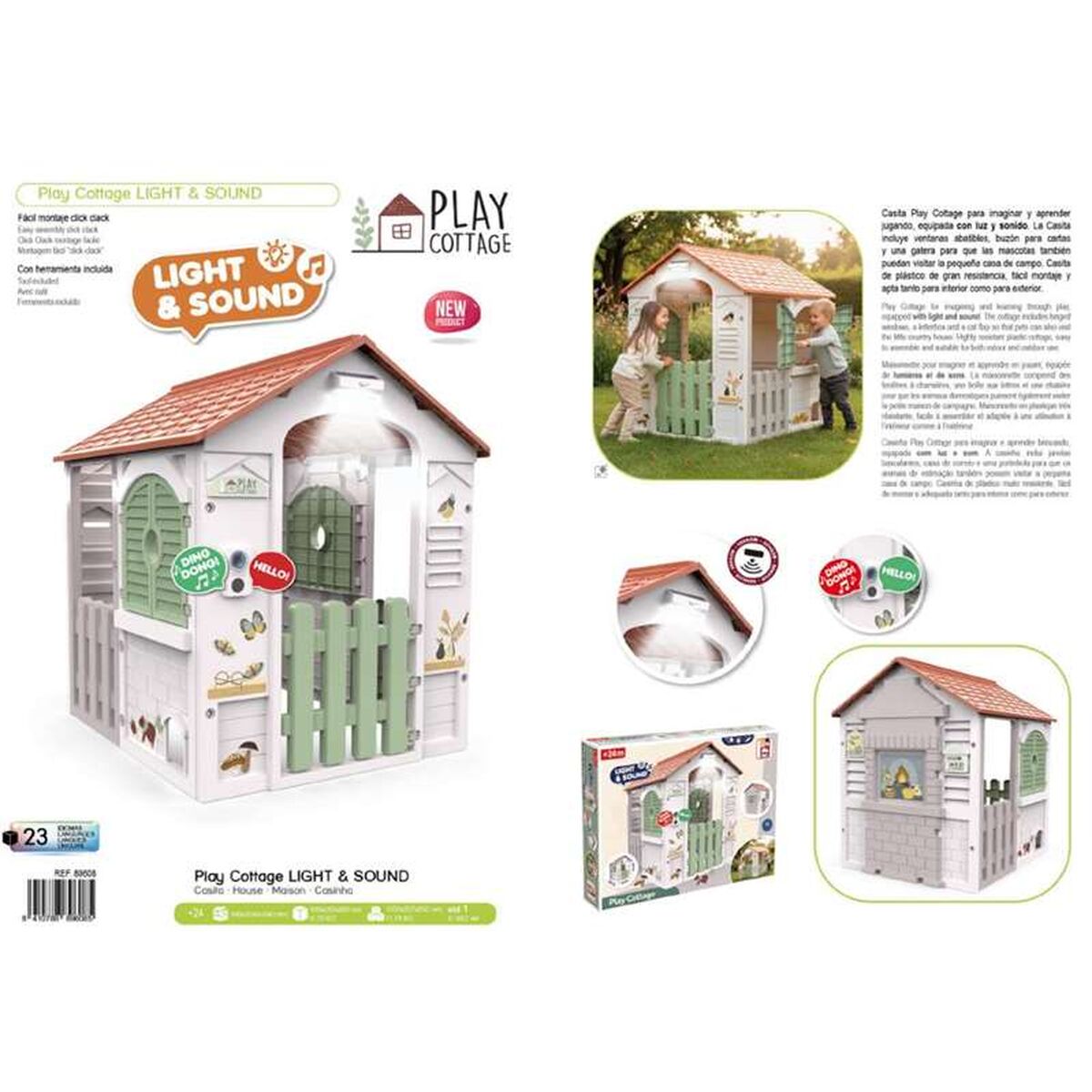Casă pentru Copii de Joacă Chicos 84 x 103 x 104 cm - Jucarii si jocuri, În aer liber și sport