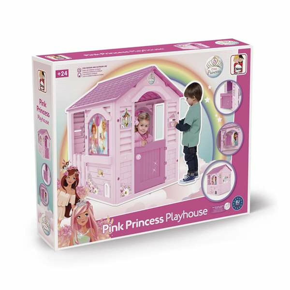 Casă pentru Copii de Joacă Chicos Pink Princess 94 x 103 x 104 cm Roz - Jucarii si jocuri, În aer liber și sport