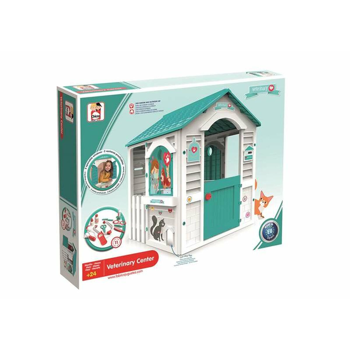 Casă pentru Copii de Joacă Chicos 84 x 103 x 104 cm Veterinar - Jucarii si jocuri, În aer liber și sport