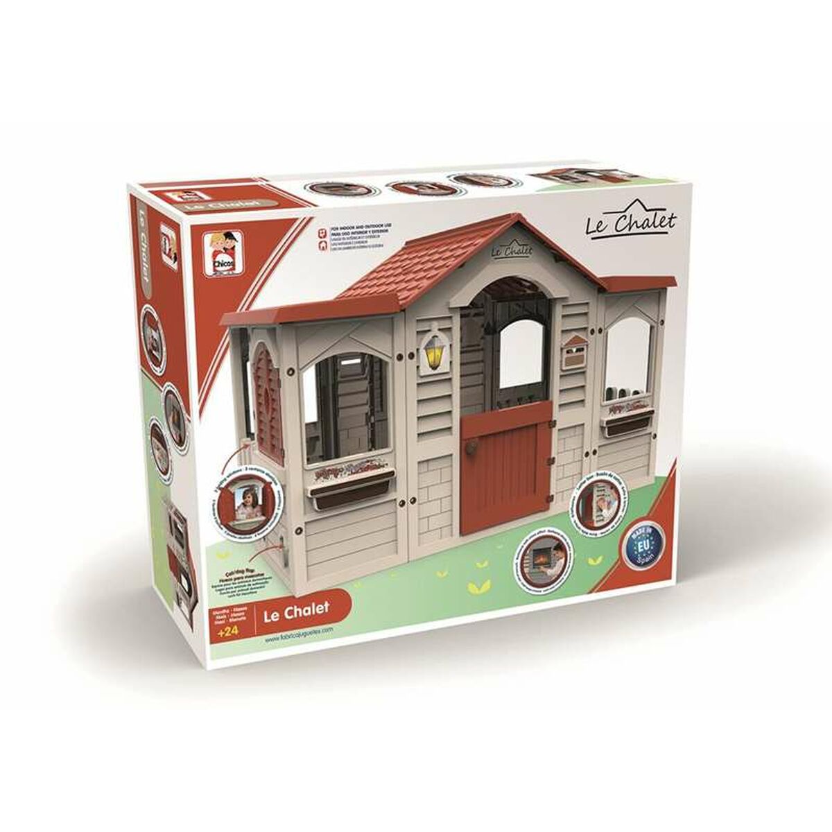 Casă pentru Copii de Joacă Chicos Le Chalet 156 x 103 x 104 cm - Jucarii si jocuri, În aer liber și sport