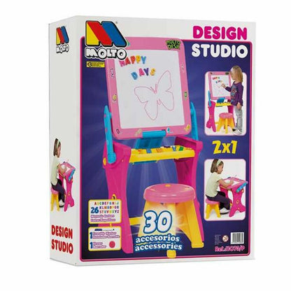 Birou Moltó Magnetic Roz - Jucarii si jocuri, Activități creative