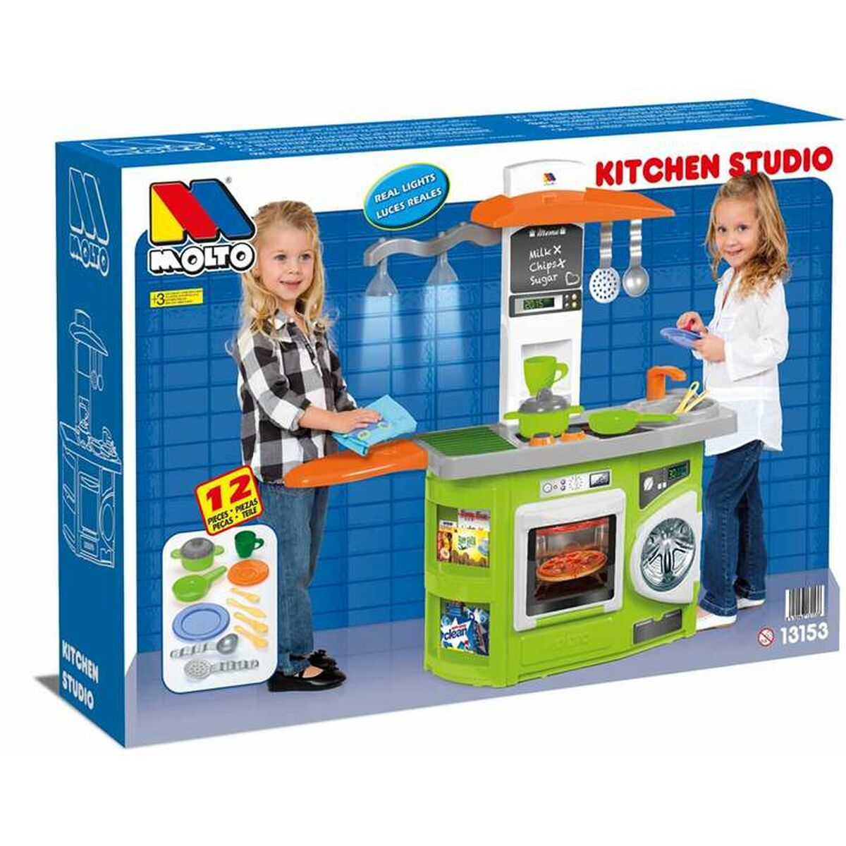 Bucătărie de Jucărie Moltó K Kitchen Studio 80 x 28 x 82 cm 13153 - Jucarii si jocuri, Imitații de jocuri