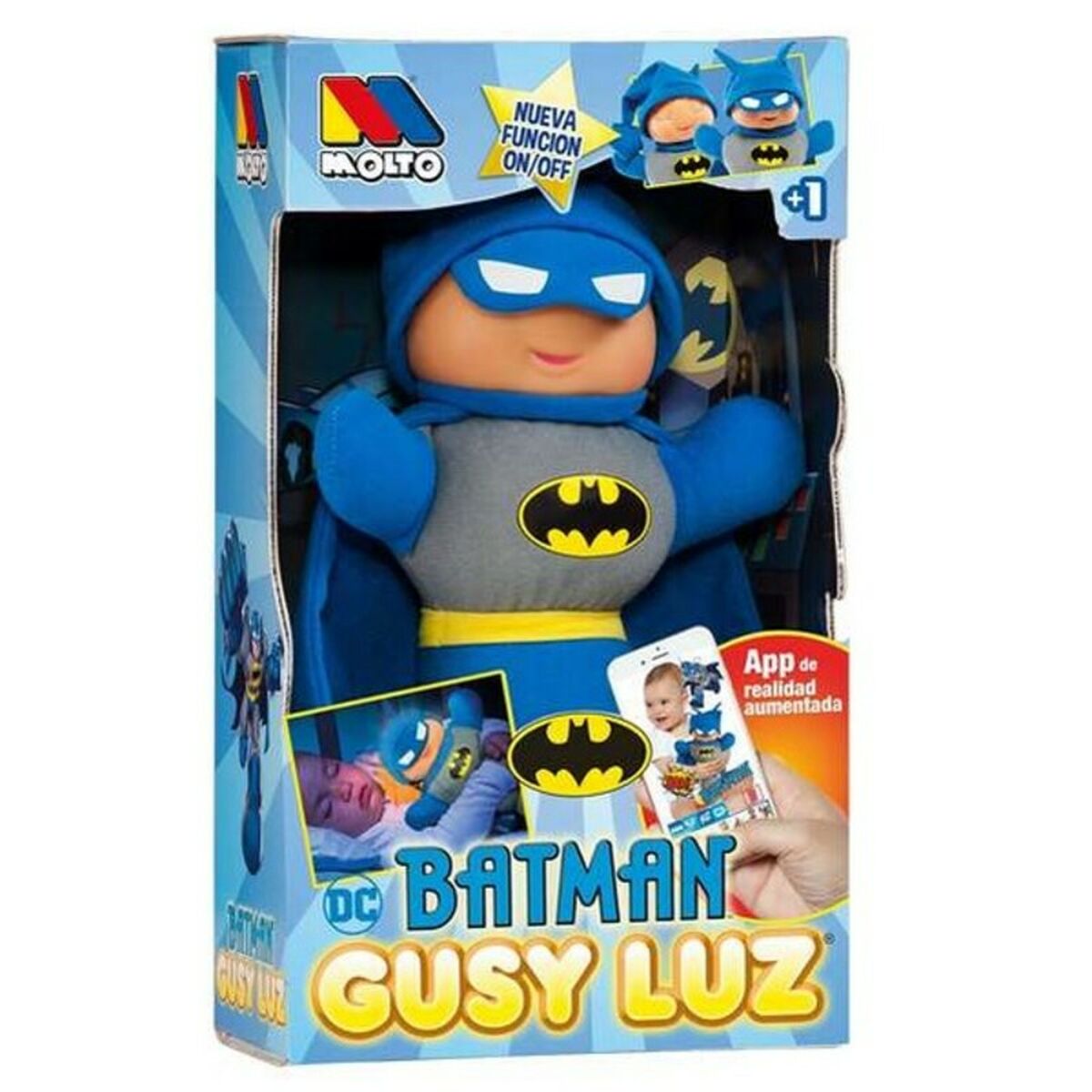 Jucărie de Pluș Gusy Luz Batman Moltó 15868 28 cm (28 cm) - Jucarii si jocuri, Jucării de pluș