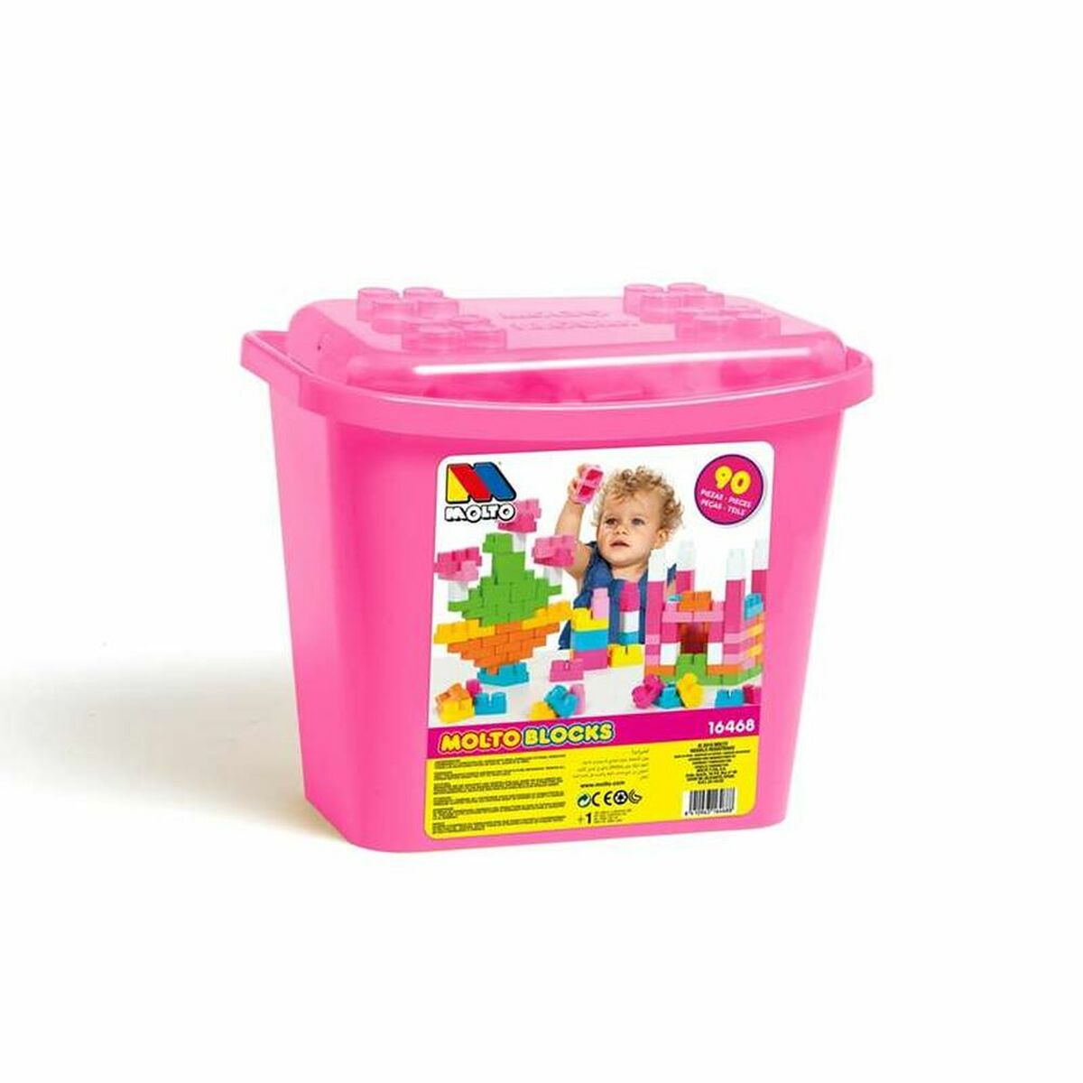 Recipient cu Plăci de Construcție Moltó Blocks (90 pcs) - Jucarii si jocuri