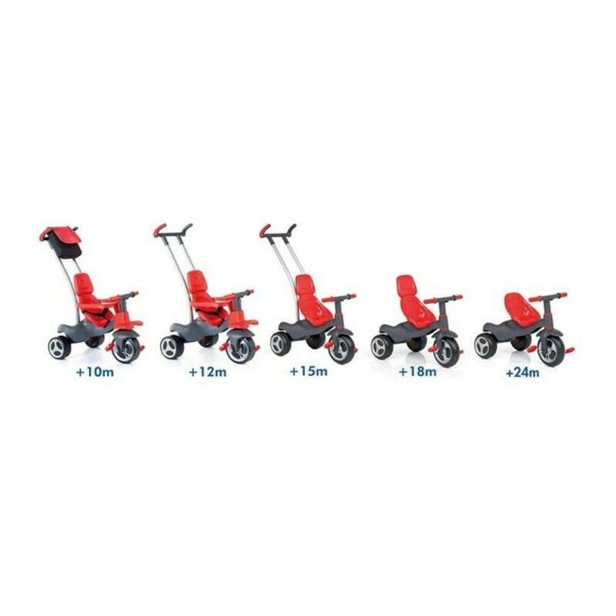 Triciclu Urban Trike Red Moltó (98 cm) - Jucarii si jocuri, În aer liber și sport