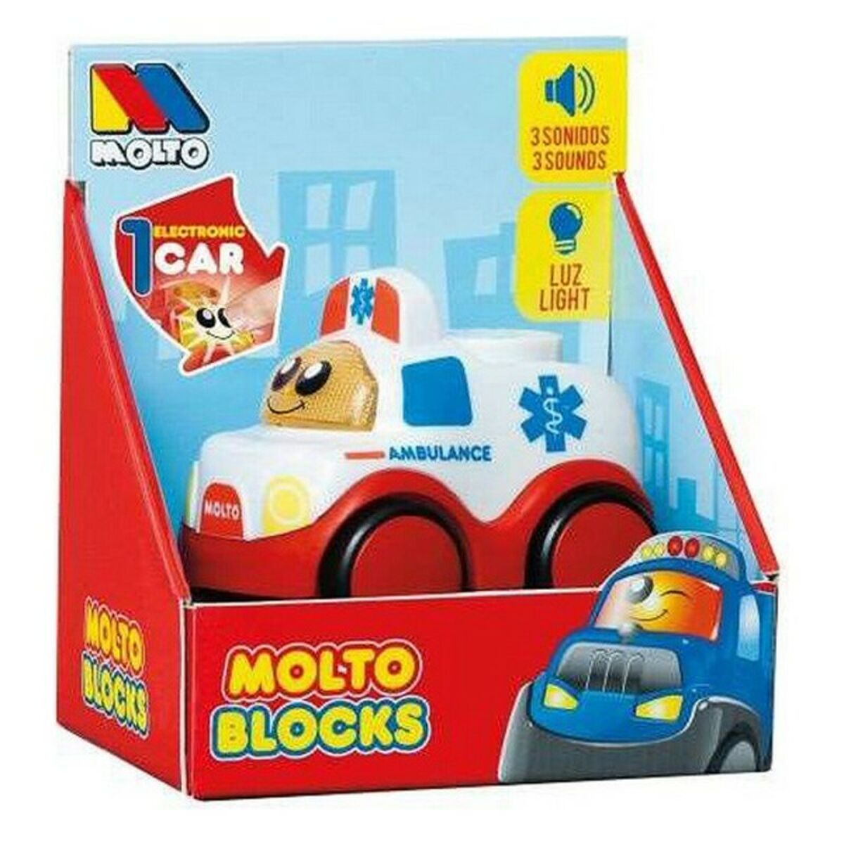 Mașină cu Lumină și Sunet Moltó 19450 - Jucarii si jocuri, Vehicule