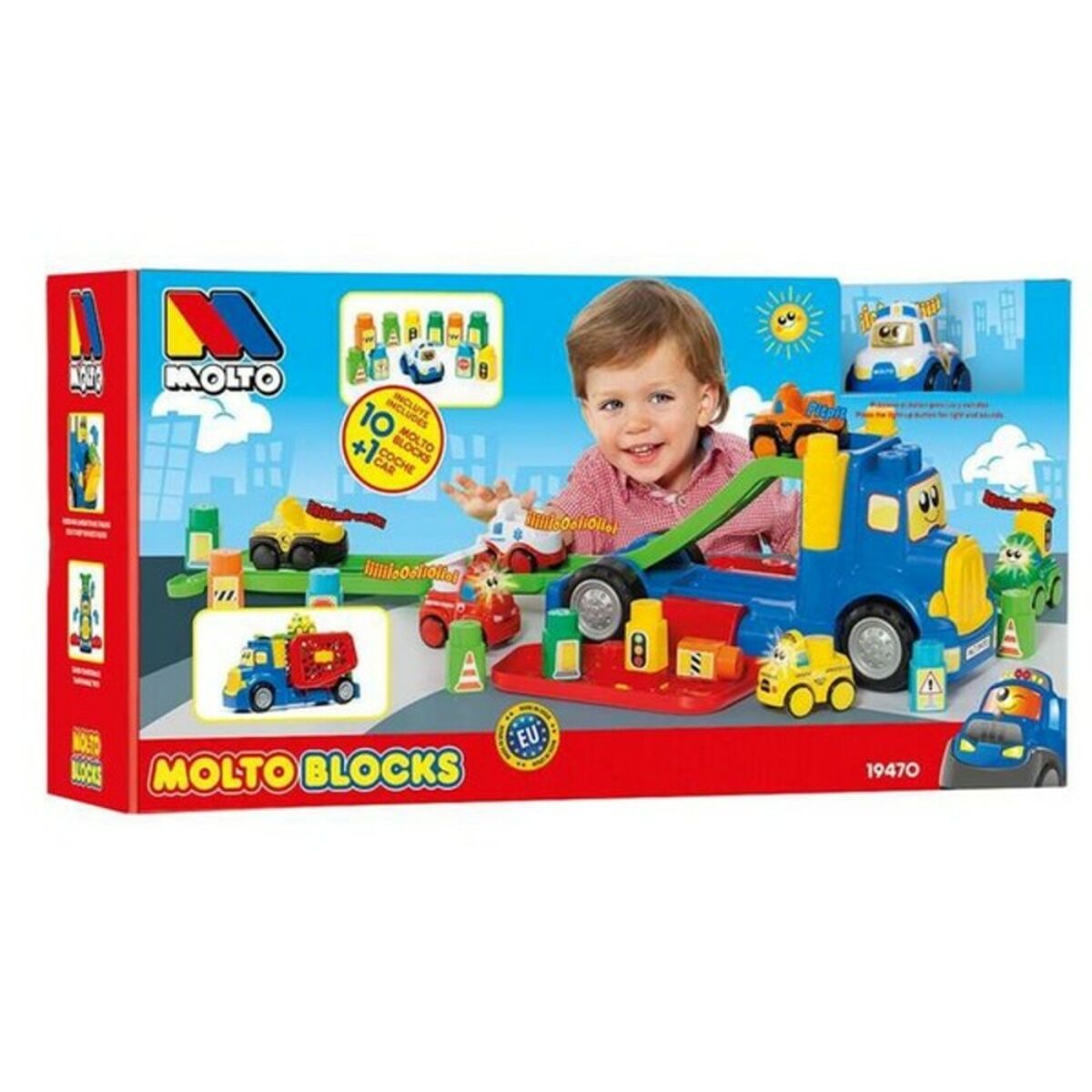 Camion cu Plăci de Construcții Moltó 19470 (82 cm) (10 pcs) - Jucarii si jocuri